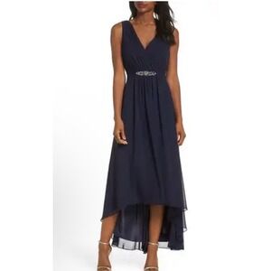 Eliza J Midnight Blue Embellished Gown